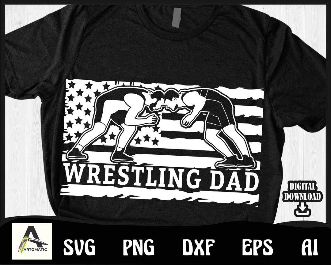 Wrestling Svg, Wrestling Dad Us Flag Wrestling Noun USA Wrestling Digital Download Graphic