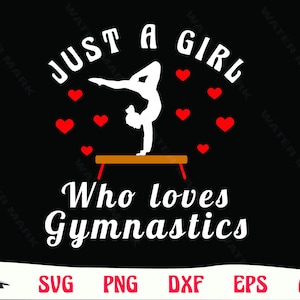 Gymnastics Girl SVG: Commercial Use Digital Download
