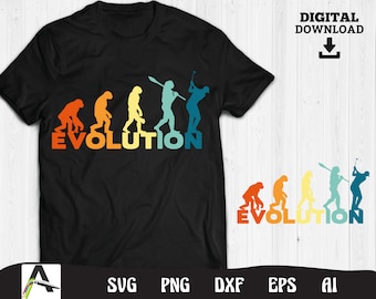 Golf svg files - golf funny evolution graphic vector digital download