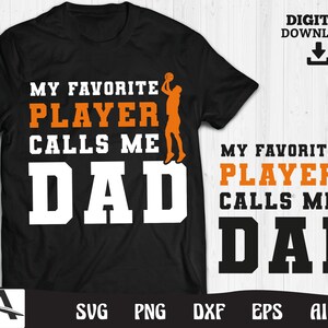 Basketball svg - mein Lieblingsspieler nennt mich Papa Basketbal Designs instant digital download