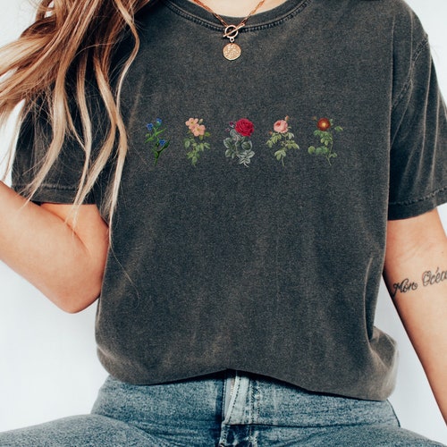 Wildflower Tshirt Comfort Colors Wild Flowers Shirt Floral - Etsy
