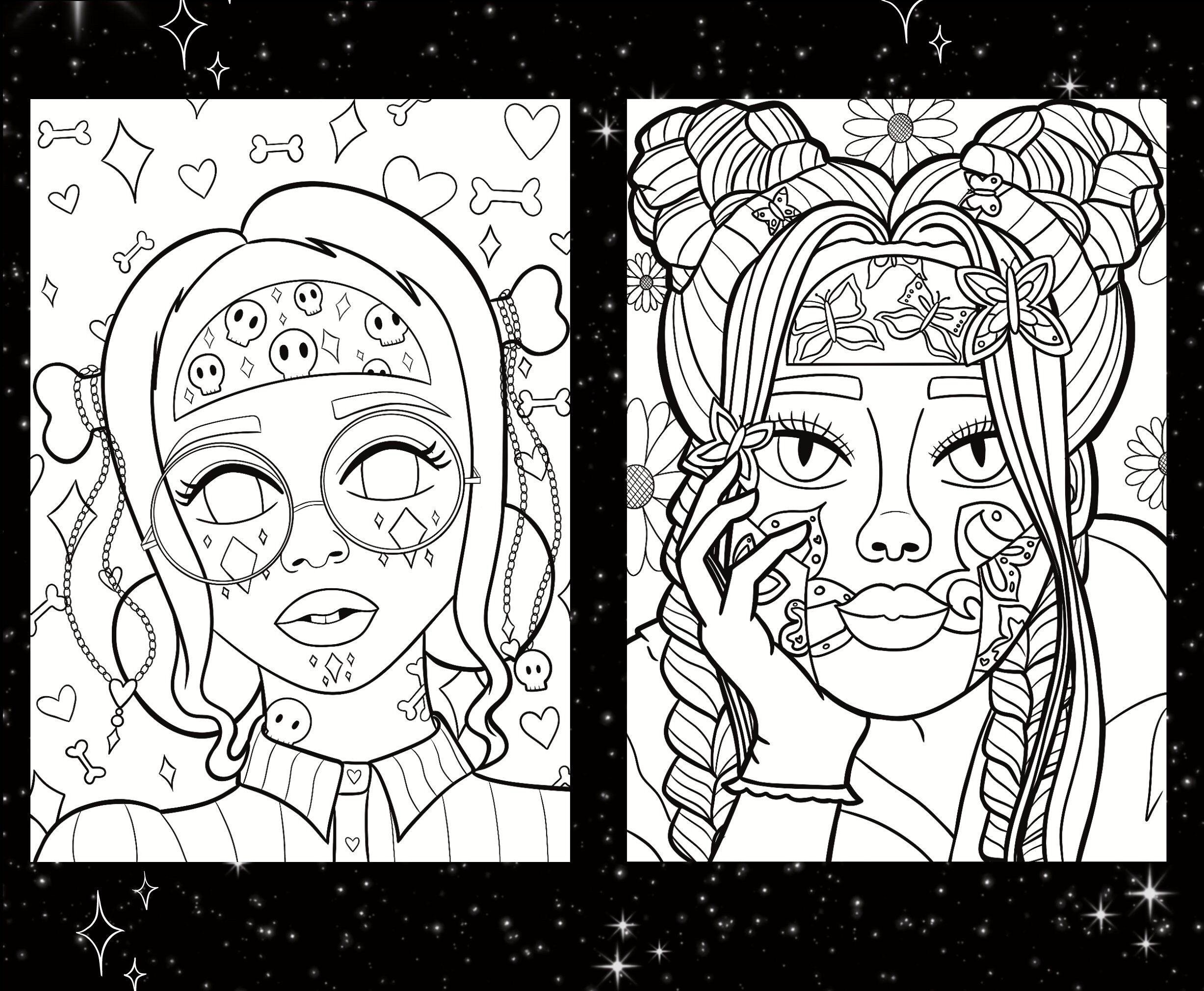 Alien Princess Coloring Pages, Alien Aesthetic, Mystical, Ethereal ...