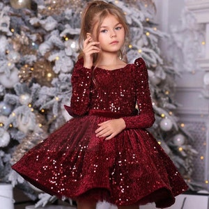 Christmas Dress Luxurious Dress Winter Dress Flower - Etsy