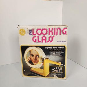 G.E. Looking Glass Lighted Vanity Mirror NEW Box WORKS Retro MCM Mid Century 60s