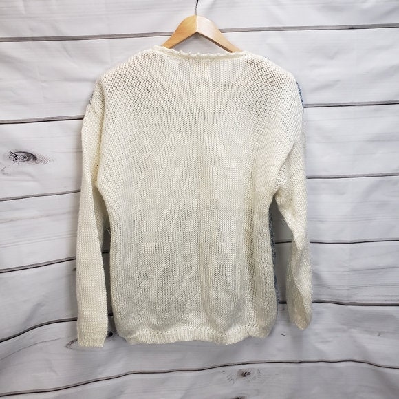 Vintage 80s 90s Plus Hand Knit Sweater Oversized Cottagecore - Etsy Canada
