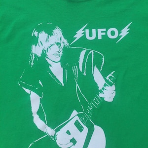 UFO Lights Out Guitar Heavy Metal Rock Shirt ALL Sizes