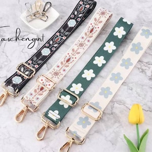 Premium bag strap bag strap webbing shoulder strap flowers patterned camera bag strap bag strap crossbody bag fabric bag strap
