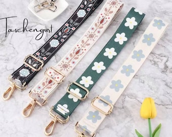 Premium tasriem tasriem geweven schouderriem bloemenpatroon cameratasriem tasriem crossbodytas stoffen tasriem