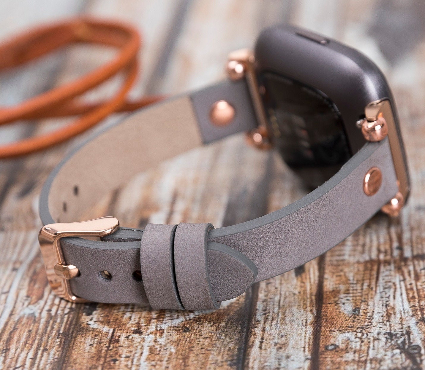 Fitbit Versa 4/3/sense 2/versa 2 Leather Smartwatch Band Mens Etsy UK