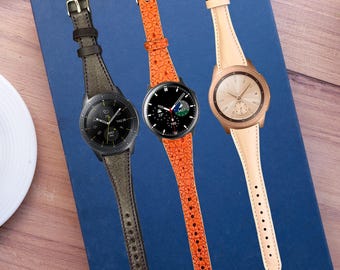 Personalizado Samsung Galaxy 4 5 6 7 Smart Active 2 Regalo de Navidad personalizado Hombres y mujeres Pulsera Deporte Banda de cuero genuino Regalo de Navidad