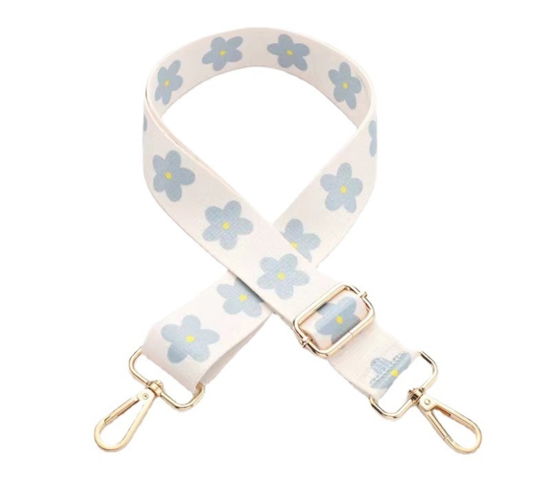Premium bag strap bag strap webbing shoulder strap flowers patterned camera bag strap bag strap crossbody bag fabric bag strap image 5