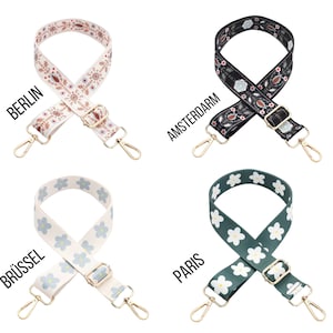 Premium bag strap bag strap webbing shoulder strap flowers patterned camera bag strap bag strap crossbody bag fabric bag strap image 9