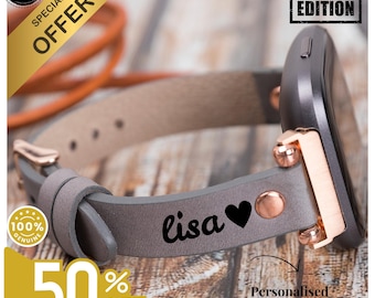 Fitbit Versa 4/3/Sense 2/Versa 2 Leather Smartwatch Band Mens & Womens Watch Straps Modern Smart Watch Belts–Best Custom Bands/Strap-Gift