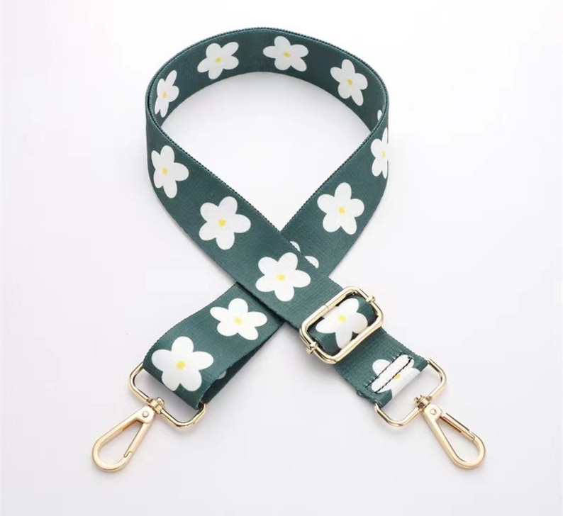 Premium bag strap bag strap webbing shoulder strap flowers patterned camera bag strap bag strap crossbody bag fabric bag strap image 7