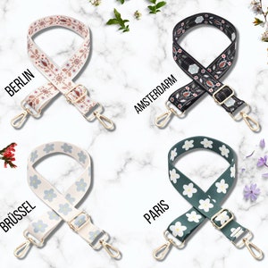 Premium bag strap bag strap webbing shoulder strap flowers patterned camera bag strap bag strap crossbody bag fabric bag strap
