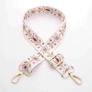 Premium bag strap bag strap webbing shoulder strap flowers patterned camera bag strap bag strap crossbody bag fabric bag strap image 8