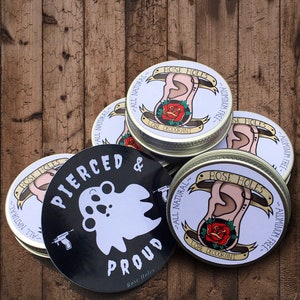 Stretched Ear Deodorant, Conditioning Cream | Tunnels Plugs Body Jewelry Care| Stretched Ear Balm/ Lubricant- For Plugs, Tunnels, Gauges