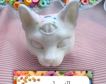 Stretched Ear Soap with Jojoba Oil and Mango Butter | Fruity Cereal, Fruit Loop Scented | Tunnels Plugs Body Jewelry Care, Piercing Cleanser