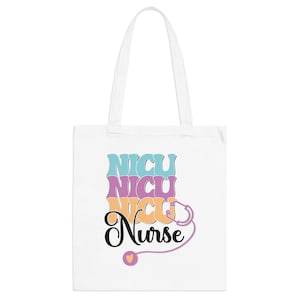 NICU Krankenschwester Tragetasche | Geschenk für NICU Krankenschwester | Geschenk für Kinderkrankenschwester | Retro NICU Krankenschwester Tragetasche | Krankenschwester Assistent Tragetasche |
