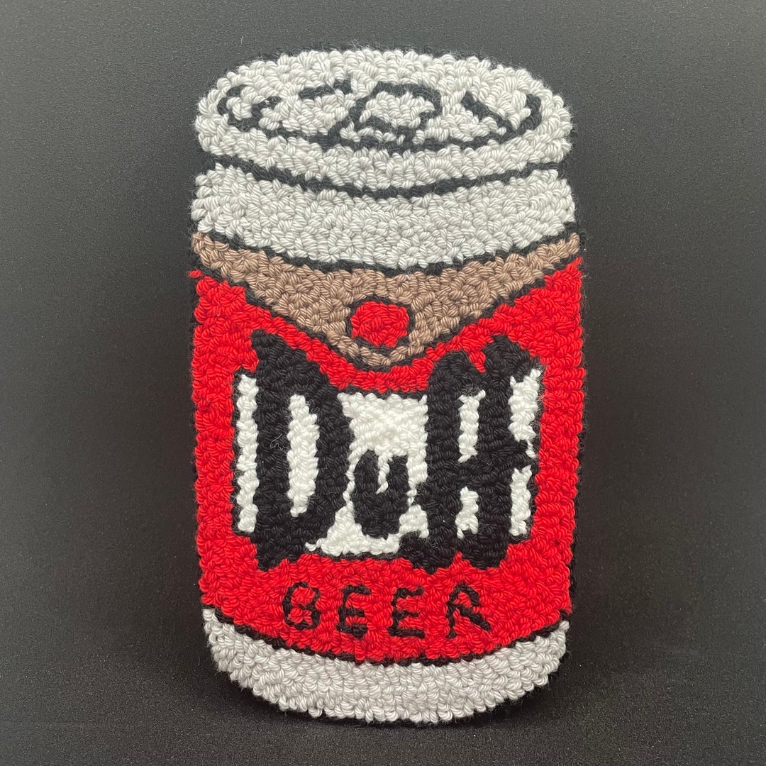 Hand Punched Duff Beer Wall Rug Hanger Etsy