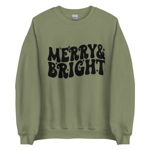 Retro Weihnachts Sweatshirt, Merry Christmas Shirts für Frauen, Weihnachten Crewneck, Weihnachts Sweatshirt, Winter Sweatshirt, Weihnachtspullover