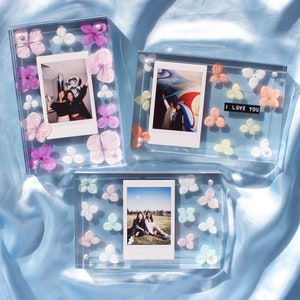 Personalised Flower Photo Frame ⎮ Birthday Gift ⎮ Floral Picture Frame ⎮ Pressed Flower Photo Frame ⎮ Anniversary Gift