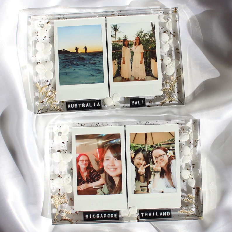 Personalised Flower Double Photo Frame ⎮ Personalised Gifts ...