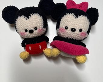 Musse och Mimmi Pigg Amigurumi