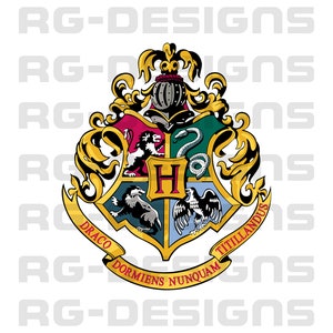 Wizard Crest SVG, PNG, JPEG Designs - 4 Colour scheme choices . Wizard Crest Instant Digital Download.