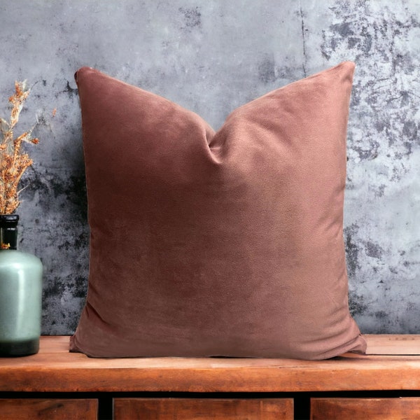 Dusty Rose Velvet Pillow Cover, Decorative Pillows for Bedroom and Livingroom, Dusty Rose Throw Pillows for Couch, Sofa Velvet Cushion Case