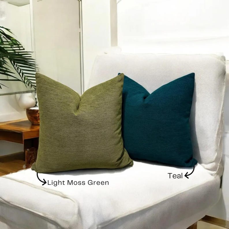 Any Size Linen Throw Pillow Covers, Decorative Pillows for Livingroom Couch, Euro Sham Covers, Solid Linen Cushion Case, Linen Lumbar Pillow image 13