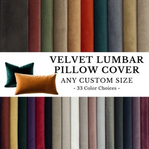 Velvet Lumbar Throw Pillow Cover, Body Velvet Pillow, Extra Long Cushion for Bed Sofa, Headboard Pillow Cover, Long Neck Velvet Pillow Cases