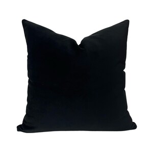 Black Velvet Throw Pillows for Couch and Sofa Decorative Soft - Etsy