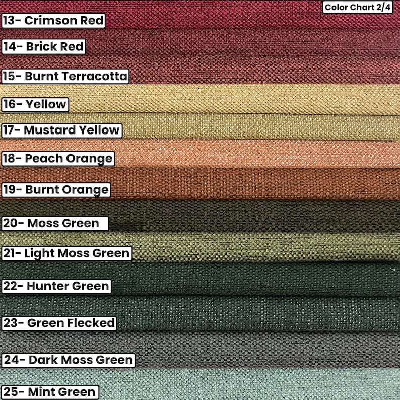 Round Linen Pillow Cover with Piping – Thick Linen Fabric image 3