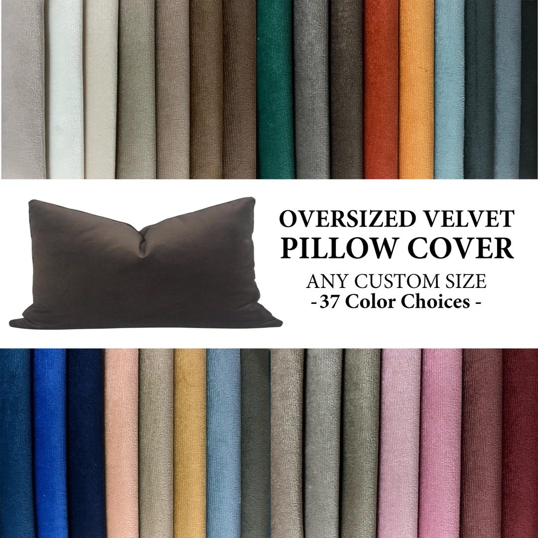 Oversized velvet throw pillows online