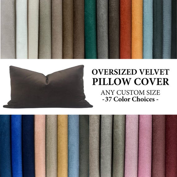 Headboard Velvet Lumbar Pillow Cover Oversized Body Velvet Pillow Case Long Neck Pillow Extra Large Sofa Cushions Bedroom Throw Pillows Etsy