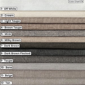 Linen Throw Pillow Cover with Piping – 46 Colors Available image 3
