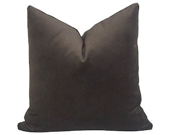 Any Size Brown Velvet Pillow/Velvet Throw Pillow/Couch And Sofa Pillow/Soft Velvet Pillow/Living Room Pillow Case/Luxury Bed Cushion Case