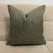 Moss Green Cushion Cover, Grass Green Wool Pillow Cover, Thick Textured