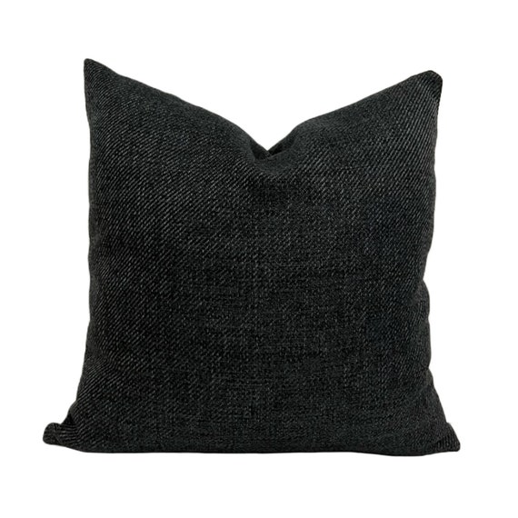 Large dark top grey cushions