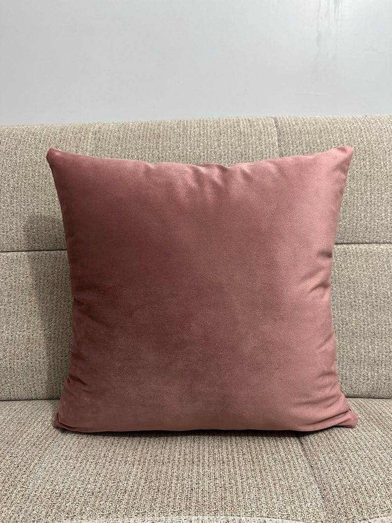 Dusty Rose Velvet Pillow Cover Decorative Pillows for Bedroom Etsy
