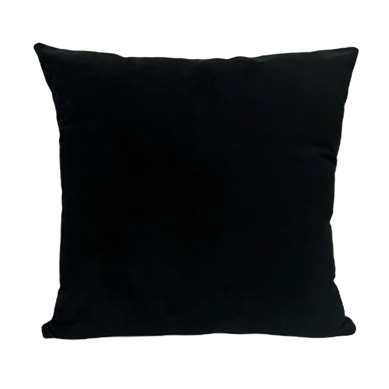 Black Velvet Throw Pillows for Couch and Sofa Decorative Soft Etsy