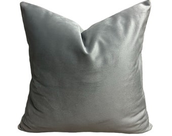 Almohada de terciopelo plateado de cualquier tamaño/almohada de tiro de terciopelo/almohada de sofá y sofá/almohada de terciopelo suave/funda de almohada de sala de estar/funda de cojín gris de lujo