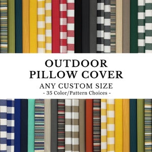 Outdoor Waterproof Pillow Cover, Decorative Outdoor Throw Pillow Cover, Waterproof Patio Pillow Case, Porch Throw Pillow, Garden Pillow Case