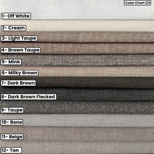 Round Linen Pillow Cover with Piping – Thick Linen Fabric image 2