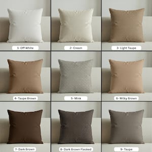 Any Size Linen Throw Pillow Covers, Decorative Pillows for Livingroom Couch, Euro Sham Covers, Solid Linen Cushion Case, Linen Lumbar Pillow image 8