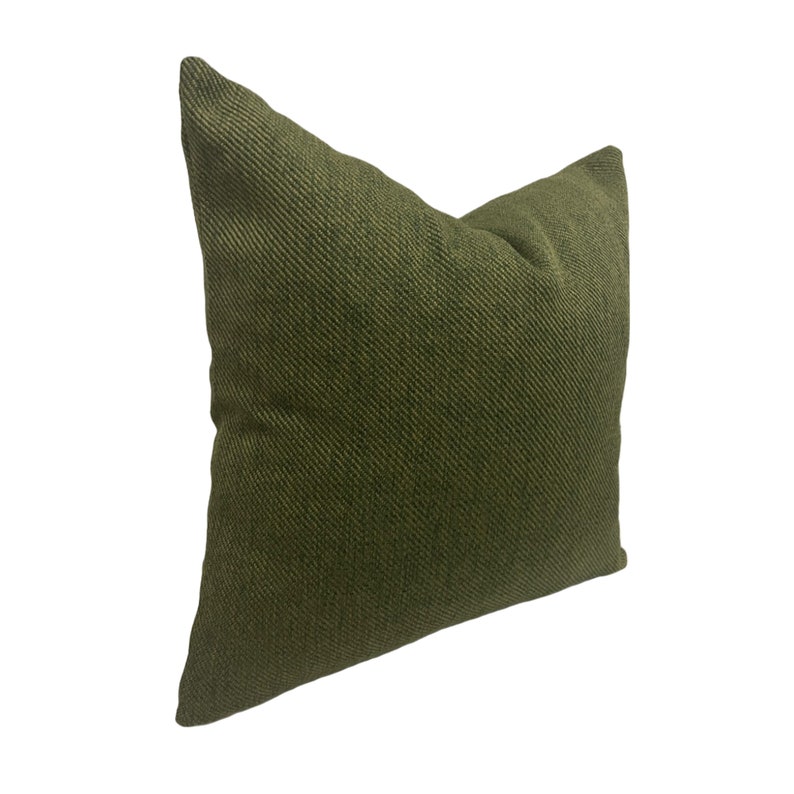 Moss Green Cushion Cover Grass Green Wool Pillow Cover Thick Etsy