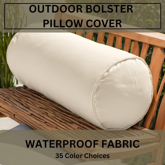 Outdoor Bolster Pillow Cover Waterproof Bolster Throw Pillow for Garden Outdoor Patio Bolster Pillow Case Round Boslter Pillow Cover Etsy