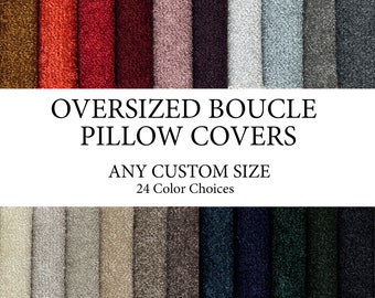 Übergroßer Boucle-Lendenkissenbezug, extralange Boucle-Kissenbezüge für die Couch, Kopfteil Schlafzimmerkissen, strukturierter Boucle-Kissenbezug