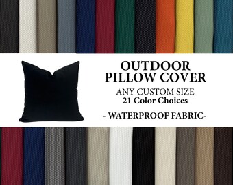 Outdoor Waterproof Pillow Cover, Decorative Outdoor Throw Pillow Cover, Waterproof Patio Pillow Case, Porch Throw Pillow, Garden Pillow Case